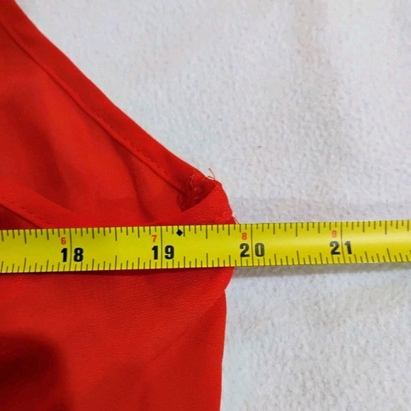 Vibrant Sleeveless Red Tank Top - Picture 7 of 8